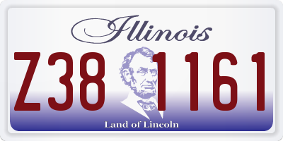 IL license plate Z381161