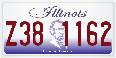 IL license plate Z381162
