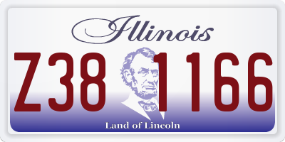 IL license plate Z381166