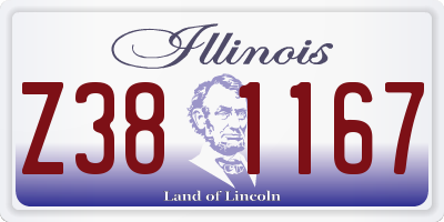 IL license plate Z381167