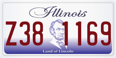 IL license plate Z381169