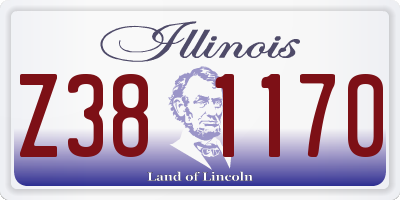IL license plate Z381170