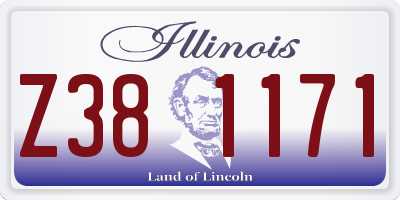 IL license plate Z381171