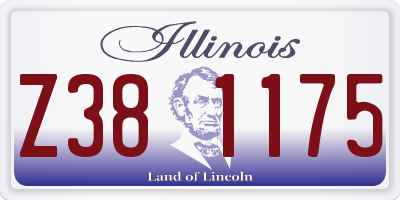IL license plate Z381175