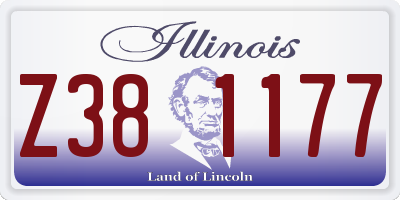IL license plate Z381177