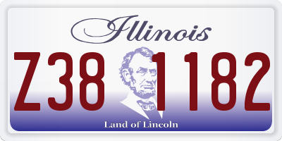 IL license plate Z381182