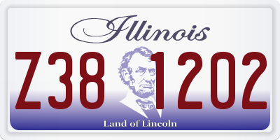 IL license plate Z381202