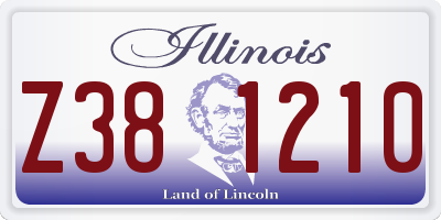 IL license plate Z381210