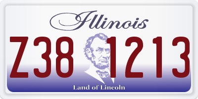 IL license plate Z381213
