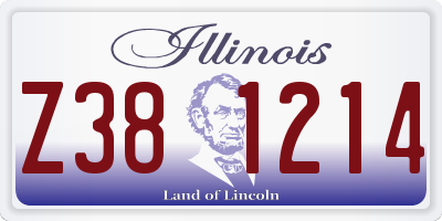 IL license plate Z381214