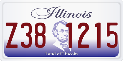 IL license plate Z381215