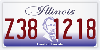 IL license plate Z381218