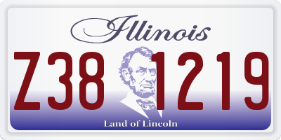 IL license plate Z381219