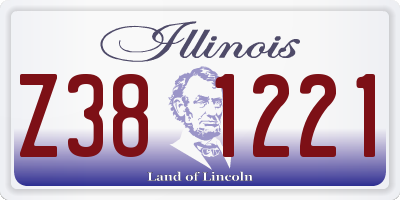 IL license plate Z381221