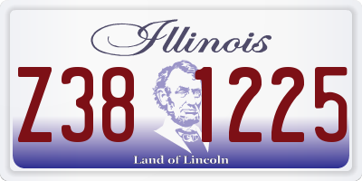IL license plate Z381225