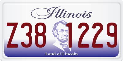 IL license plate Z381229
