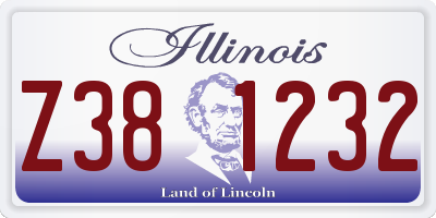 IL license plate Z381232
