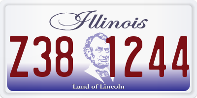 IL license plate Z381244