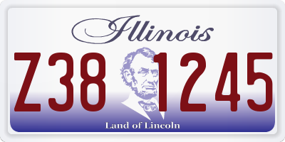 IL license plate Z381245