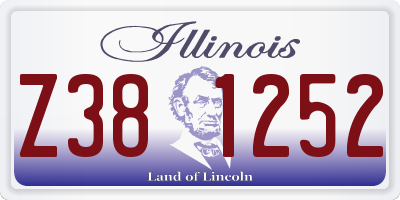 IL license plate Z381252