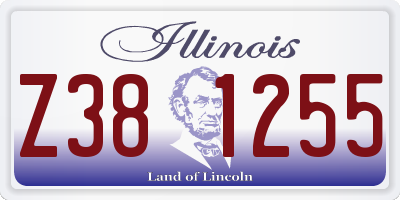 IL license plate Z381255