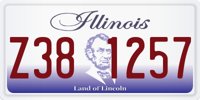 IL license plate Z381257
