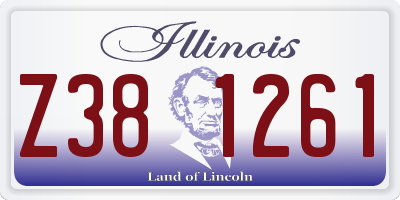 IL license plate Z381261