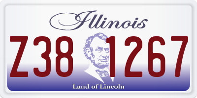 IL license plate Z381267