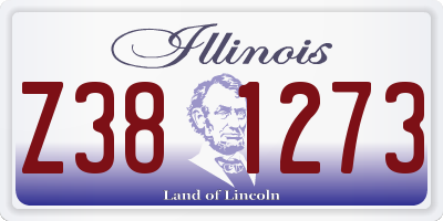 IL license plate Z381273