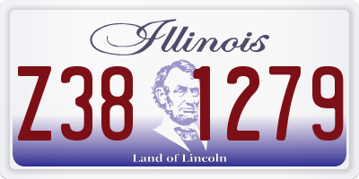 IL license plate Z381279