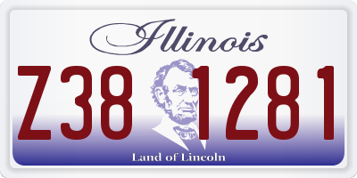 IL license plate Z381281