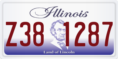 IL license plate Z381287