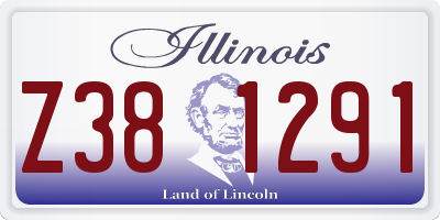 IL license plate Z381291