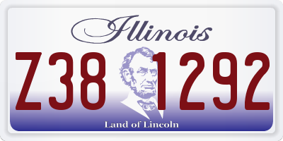 IL license plate Z381292