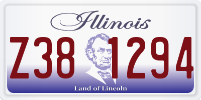 IL license plate Z381294