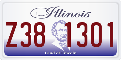 IL license plate Z381301
