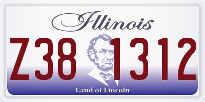 IL license plate Z381312