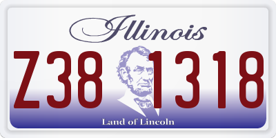 IL license plate Z381318