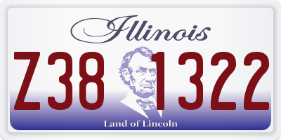 IL license plate Z381322