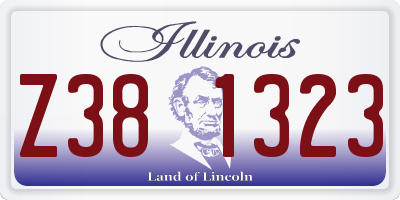 IL license plate Z381323