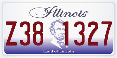 IL license plate Z381327
