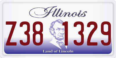 IL license plate Z381329