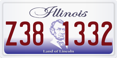 IL license plate Z381332