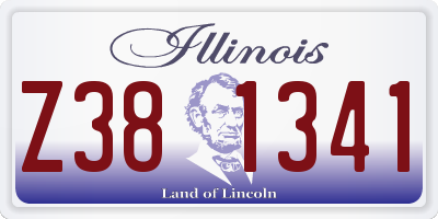 IL license plate Z381341