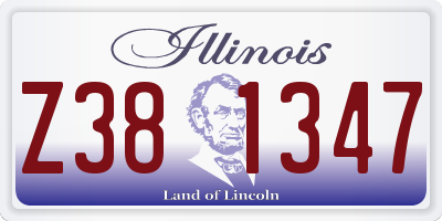 IL license plate Z381347