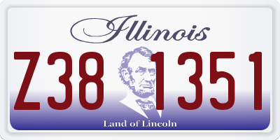 IL license plate Z381351