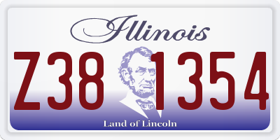 IL license plate Z381354