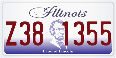 IL license plate Z381355