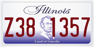 IL license plate Z381357