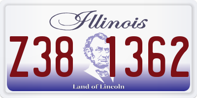 IL license plate Z381362